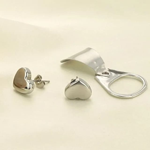 【米蘭精品】現貨+預購 鈦鋼耳環耳飾(可愛韓版精緻愛心母親節情人節生日聖誕節交換禮物73cn3)