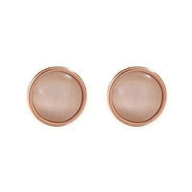 【米蘭精品】現貨+預購 玫瑰金黑瑪瑙耳環流行飾品(黑色圓牌時尚簡約生日情人節聖誕節交換禮物男飾品71at30)