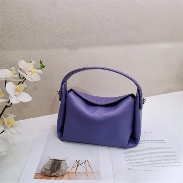 【巴黎精品】情人節禮物 真牛皮側背包真皮革單肩背包托特包手提包隨身女包包(簡約小巧牛皮斜背4色a1bh20)