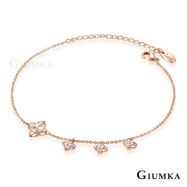 【GIUMKA】女士腳鍊．生命之花．新年禮物/開運/送禮(玫瑰金)