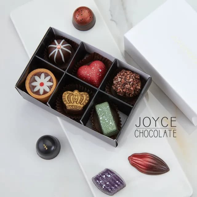 【Joyce Chocolate】綜合手製巧克力禮盒(6顆入)
