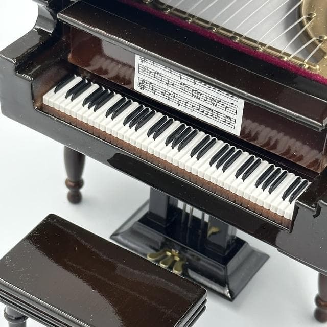 【KM MUSIC】鋼琴音樂盒 鋼琴模型擺飾(模型 音樂盒 樂器模型 袖珍 精品樂器模型 收藏 節日禮物 生日禮物)