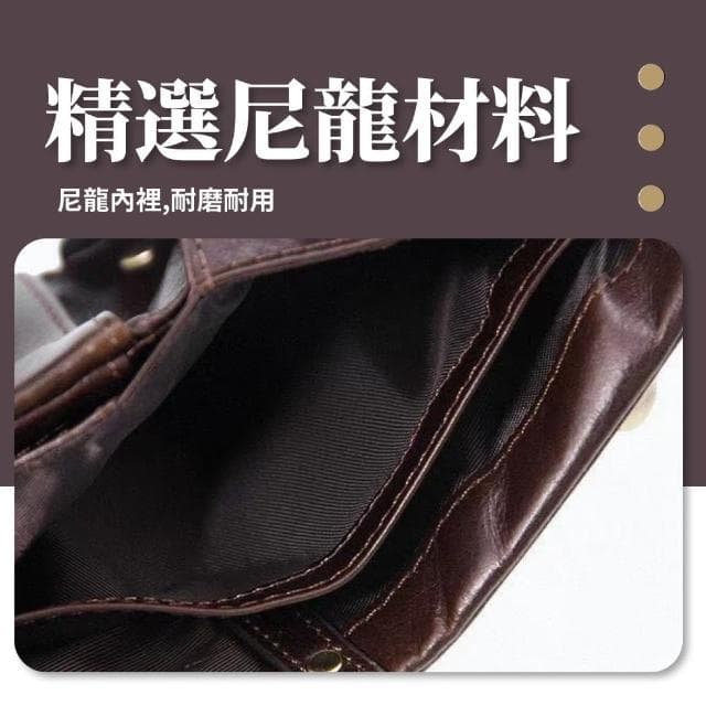 【男士經典】母親節禮物 RFID防盜頭層油蠟牛皮皮夾(皮革短夾 真皮皮夾 男用皮夾 多卡夾 小巧 皮
