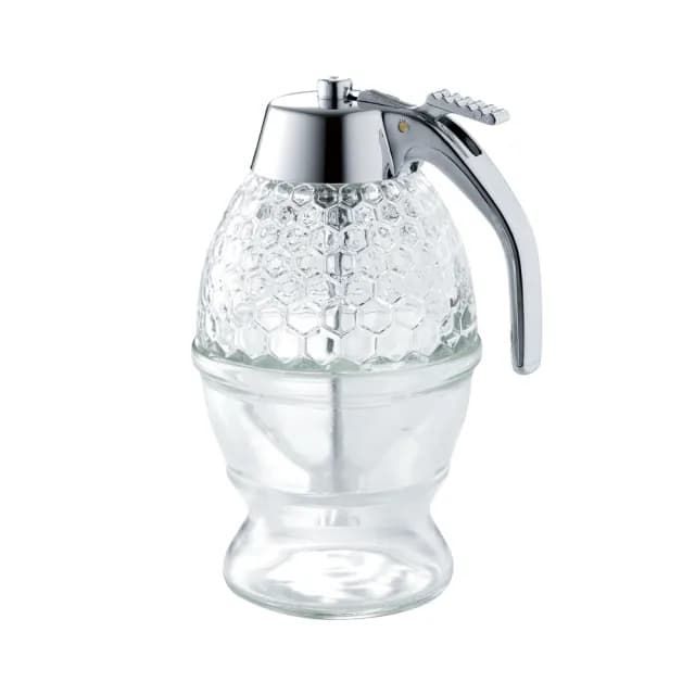 【享樂思】台灣製 玻璃蜂巢造型蜂蜜罐(餐具 廚具 玻璃 日本餐具)