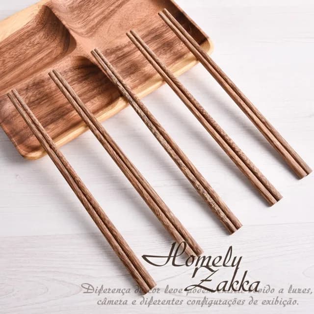 【Homely Zakka】天然實木餐具筷子25cm_禮盒10雙組(實木筷 木頭筷 筷子禮盒 原木筷子)