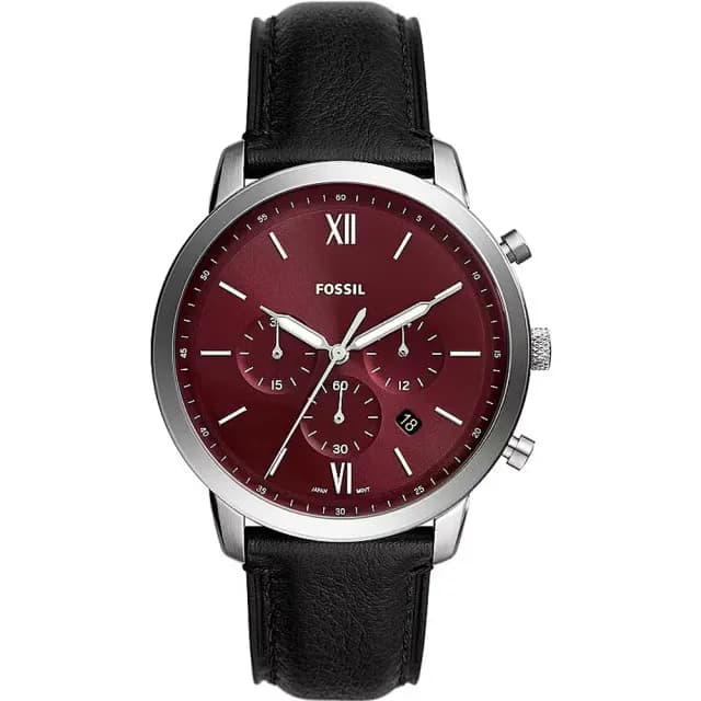 【FOSSIL】Neutra 紳士三眼計時手錶-44mm 禮物 送禮 推薦(FS6016)