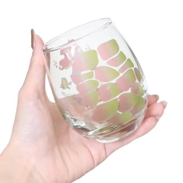 【sunart】迪士尼 小美人魚 透視3D玻璃杯 海底世界(餐具雜貨)