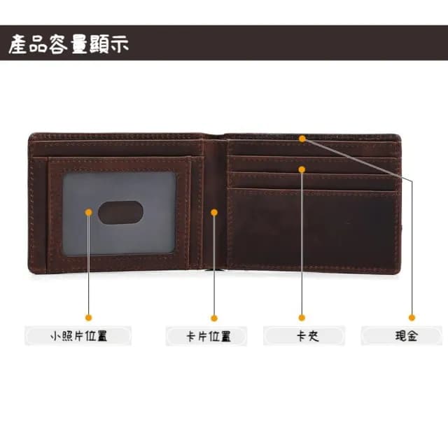 【MoonDy】父親節禮物 包包 男士皮夾 男用短夾 錢包 皮夾 卡夾 真皮包包 皮夾 真皮包包 短夾 牛皮短夾 硬皮