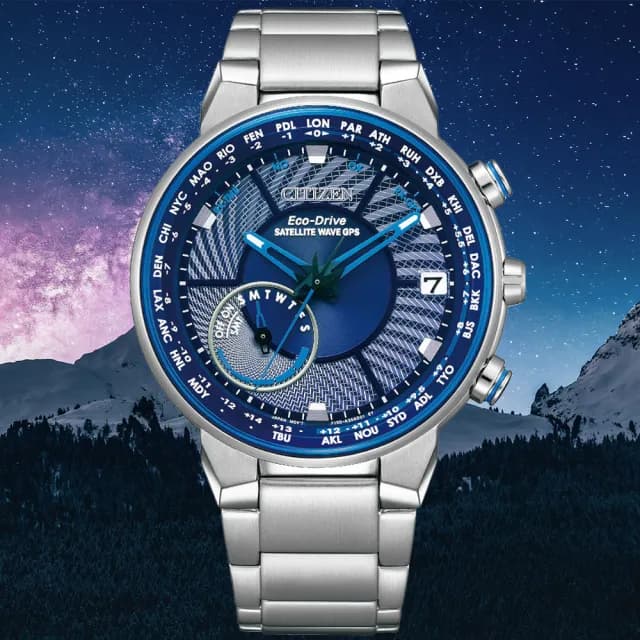 【CITIZEN 星辰】GENTS系列 GPS衛星對時 光動能腕錶 七夕 情人節 送禮 推薦(CC3030-53L)