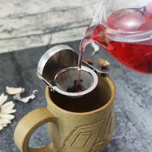 【Tomiwoody】日本製 旋轉式濾茶器(不鏽鋼 日本餐具 下午茶 茶具 烘焙 甜點)