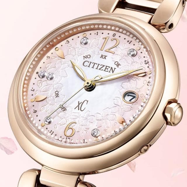 【CITIZEN 星辰】Xc 系列 Sakura 鈦金屬 光動能全球電波對時腕錶 女錶  手錶 畢業 禮物 推薦(ES9467-62W)