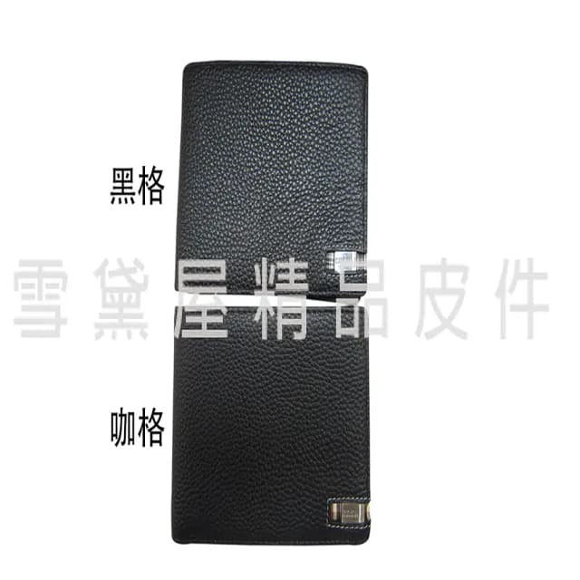 【SNOW.bagshop】情人節禮物 真皮包包  短夾二折型主袋休閒男仕款100%進口牛皮革材質(加長尺寸固定型證件夾