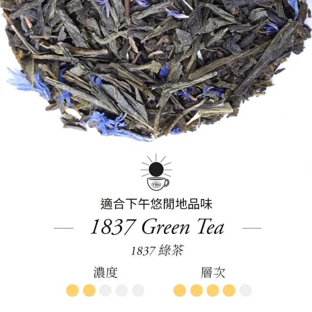 【TWG Tea】手工純棉茶包 1837綠茶 15包/盒(1837 Green Tea ;綠茶)