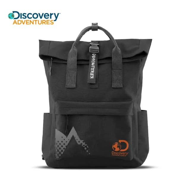 【Discovery Adventures】情人節禮物 學院風基本款摺蓋後背包 三色可選 戶外 旅游