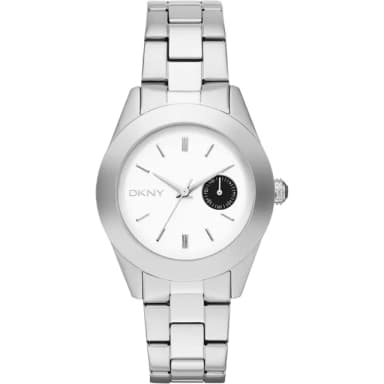 【DKNY】摩登爵士雅痞時尚手錶-銀/36mm 禮物 送禮 推薦(NY2130)