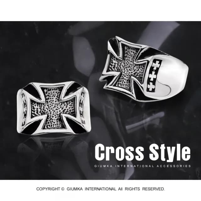 【GIUMKA個性潮男】情人節禮物．戒指．守護使者戒指．白鋼．新年禮物(銀色)