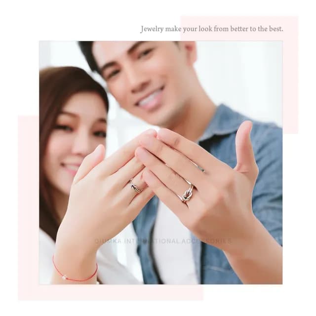 【GIUMKA】情侶對戒．純銀戒指．永結同心．情人節禮物