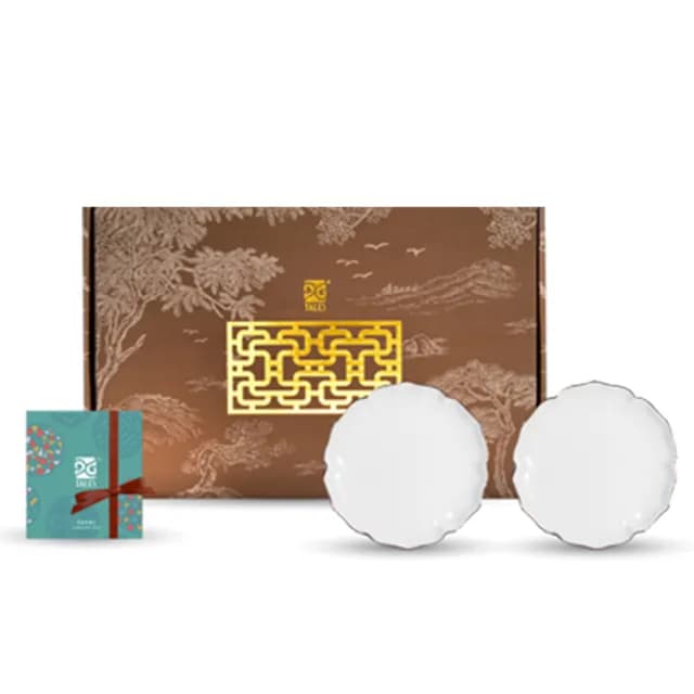 【TALES 神話言】花窗舞影-富貴菱花．碟(文創 禮品 禮物 收藏)