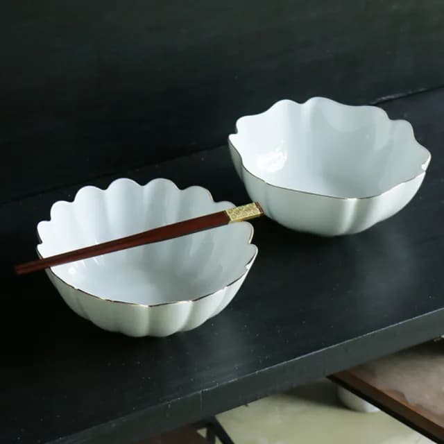 【TALES 神話言】花窗舞影- 金英雅菊．湯碗(文創 禮品 禮物 收藏)