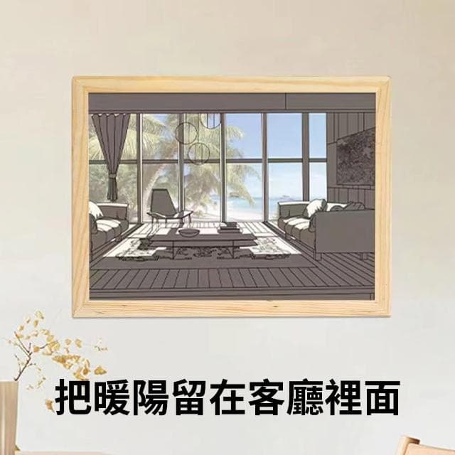 【Nil】創意氛圍小夜燈裝飾畫 LED光影燈光畫 擺件掛燈畫 發光畫 相框燈 氛圍燈 畫框燈(母親節禮物)