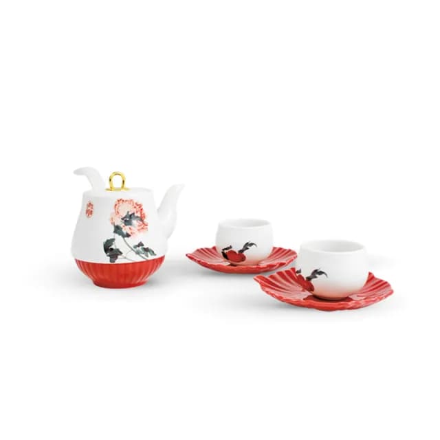 【TALES 神話言】故宮神話-仙萼酌墨-品茗茶具組2人(文創 藝術 創新 器皿 禮物)