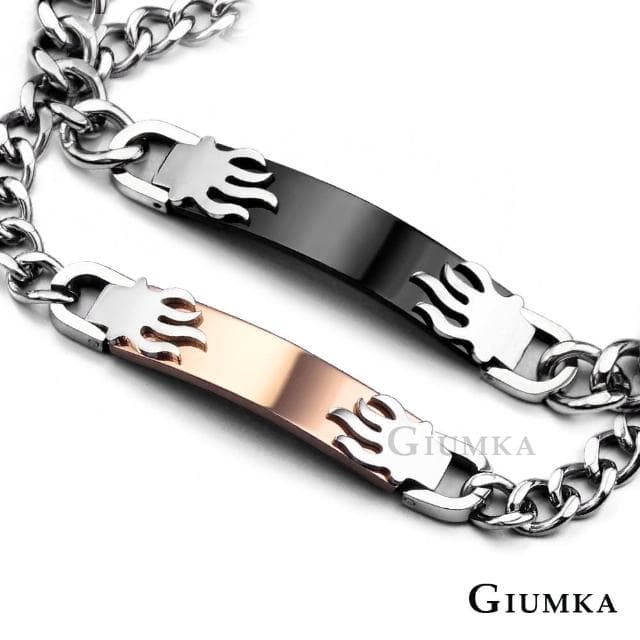 【GIUMKA】新年禮物．開運．情侶手鍊(黑色/玫金)