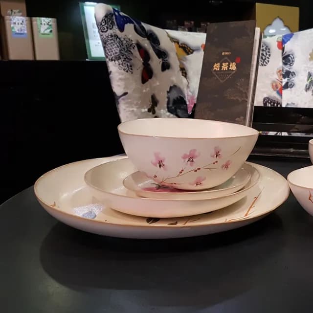【TALES 神話言】百花薈-大碗梅花 百花富貴茶餐具(文創 禮品 禮物 收藏)