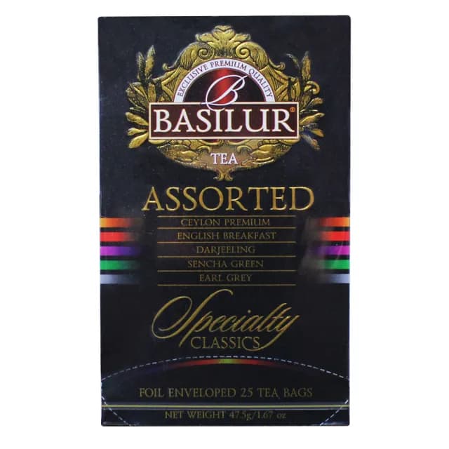 【Basilur 錫蘭茶】70296 經典系列茶包-5種口味25包-增量版