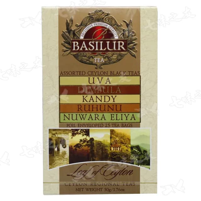 即期品【Basilur 錫蘭茶】70273錫蘭紅茶-五產區25包