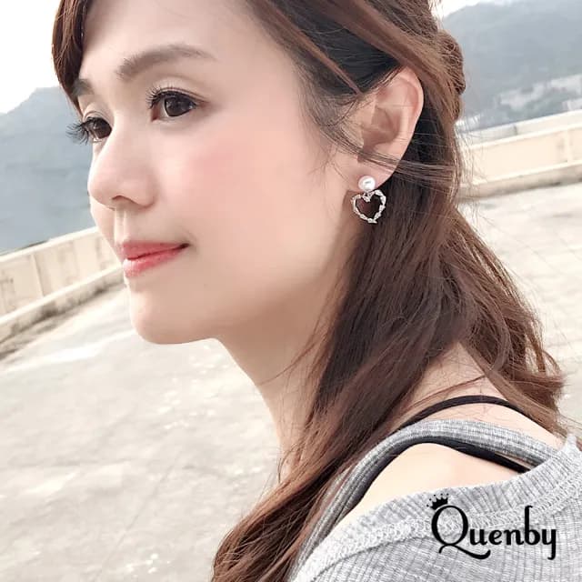 【Quenby】925純銀 百搭顯瘦氣質美女款珍珠耳環(耳針/飾品/配件) - momo購物網 - 好評推薦 -