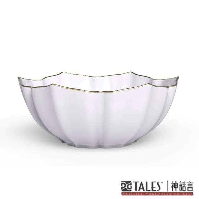 【TALES 神話言】花窗舞影-富貴菱花．湯碗(文創 禮品 禮物 收藏)
