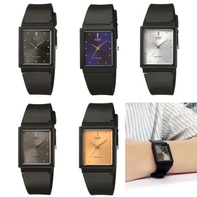 【CASIO 卡西歐】經典方形指針錶(MQ-38)