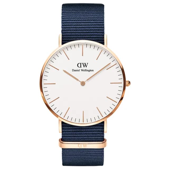 【Daniel Wellington】DW 手錶  Classic Bayswater 40mm星空藍織紋錶(兩色 DW00100275)
