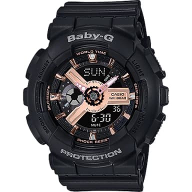 【CASIO 卡西歐】Baby-G 粉紅金手錶 送禮 禮物 推薦(BA-110RG-1A)