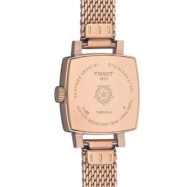 【TISSOT 天梭 官方授權】LOVELY SQUARE 小公主米蘭帶系列秀氣女錶 情人節 禮物(T0581093345600)