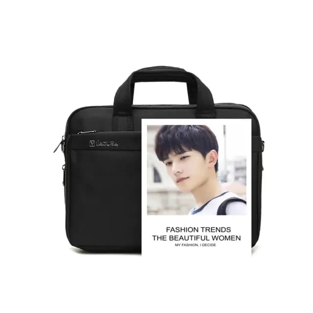 【Valentino Rudy 范倫鐵諾.路迪】簡約輕量尼龍材質手提斜背公事包(VR21861 七夕情人節禮物 送禮 男包)