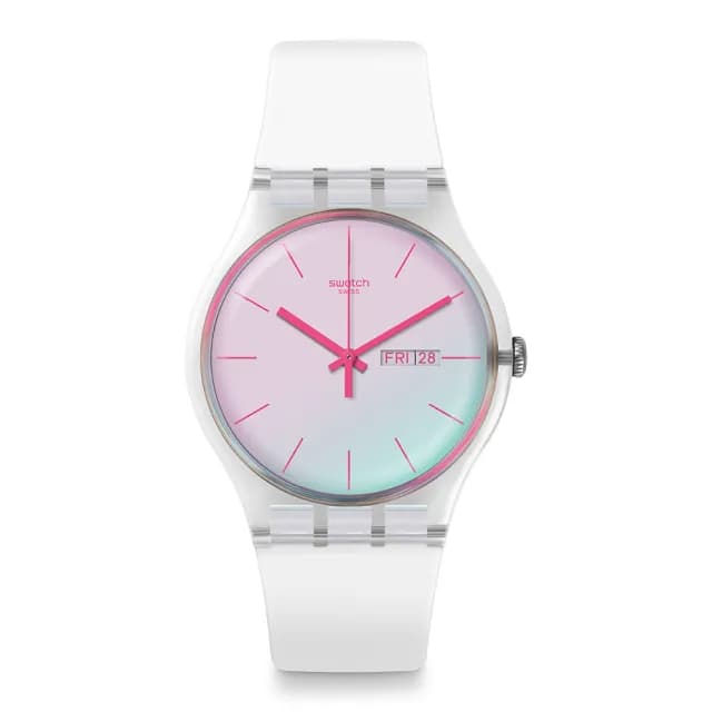 【SWATCH】POLAWHITE 經典手錶/男錶/女錶/瑞士製造 SO29K704-S14(41mm)