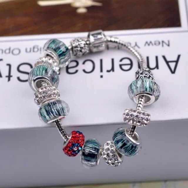【米蘭精品】現貨+預購 串珠手鍊(琉璃珠時尚精美母親節情人節生日聖誕節交換禮物女飾品71o65)