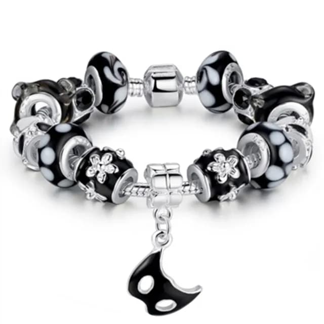 【米蘭精品】現貨+預購 串珠手鍊(琉璃珠創意面具時尚母親節情人節生日聖誕節交換禮物女飾品72l41)