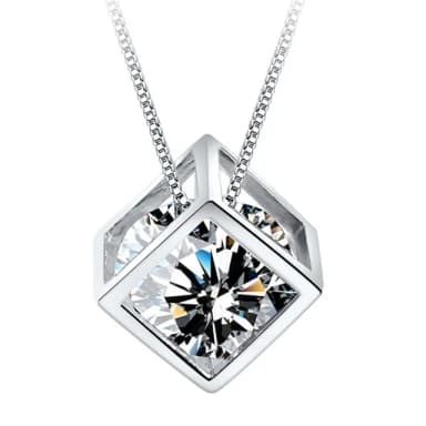 【米蘭精品】鑲鑽項鍊流行銀飾品(優雅奢華百搭母親節生日情人節聖誕節交換禮物9款任選)