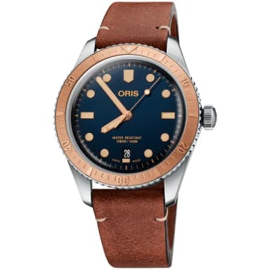 【ORIS 豪利時】DIVERS SIXTY-FIVE 青銅復刻潛水錶-40mm 送禮 禮物 推薦(0173377074355-0752045)