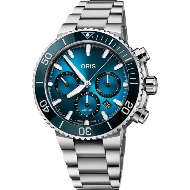 【ORIS 豪利時】海洋三部曲藍鯨全球限量套錶 禮物 送禮 推薦(0177177434185-Trilogyset)