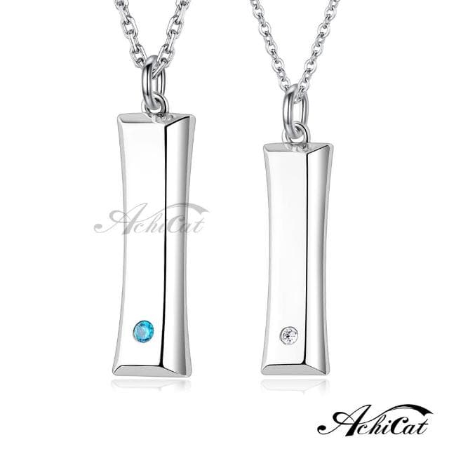 【AchiCat】情侶純銀項鍊(週年禮物．情人節禮物)