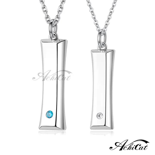 【AchiCat】情侶純銀項鍊(週年禮物．情人節禮物)