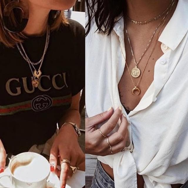 【CINCO】葡萄牙精品 Margo choker 925純銀鑲24K金頸鍊 鎖骨鍊 細緻素鍊 45公分(925純銀鑲24K金)