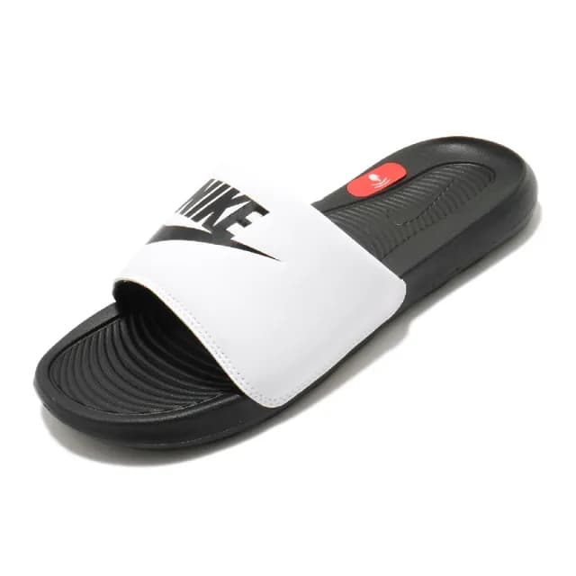 【NIKE 耐吉】拖鞋 Victori One Slide 男女鞋 輕便 套腳 簡約 舒適 情侶穿搭 黑 白 交換禮物 (CN9675-005)