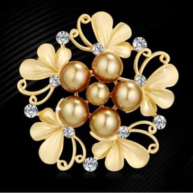 【米蘭精品】現貨+預購 胸針鍍18K金鑲鑽胸章(流行水晶貝珠花朵生日情人節聖誕節交換禮物女飾品3款73gv40)