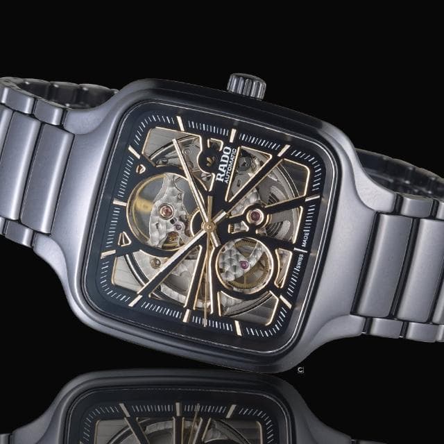 【Rado 雷達表】True真系列方形開芯自動機械腕錶 R02送禮推薦(R27086162)