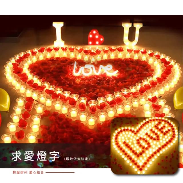 【營造氣氛好簡單】LED仿真蠟燭燈24入(夜燈 氣氛燈 造景燈 聖誕燈 造型 佈景 創意 慶生 過節 交換禮物)