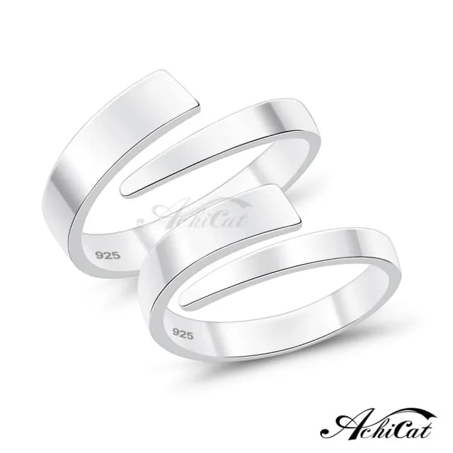 【AchiCat】純銀情侶戒指．防小人尾戒(新年禮物．情人節禮物)